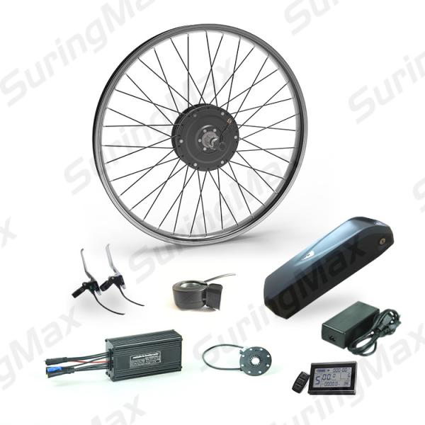 Fashion Style Electric Road Bike Kit Front 500w Motor Wheel With 25-40km/H Speed