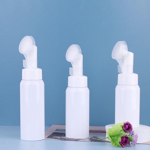 Brush Head Mousse Pump Bottle Foam Clean 150ml Clear Plastic Bottles