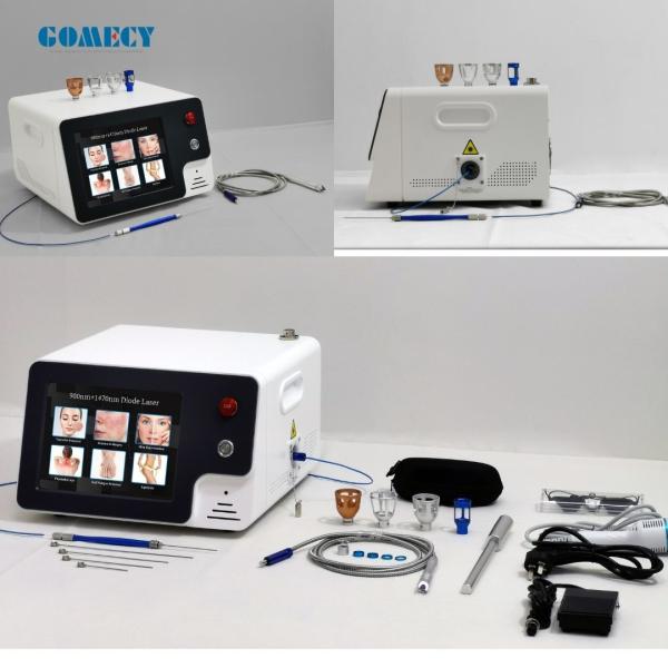 1470nm 980nm 6 + 1 Diode Laser Therapy Device Fiber-Coupled Laser For Vascular Removal