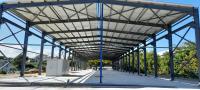 Entrepôts d'acier préfabriqués à structure métallique commerciale avec projet clé en main