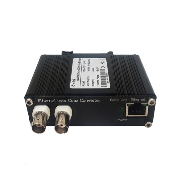 волокно рельса Din порта передачи BNC 300M коаксиальное к оптически конвертеру с PoE