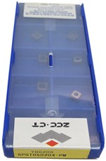 Вставки карбида ИБГ205 ЗКККТ, покрытое ПВД вводят СПГТ050204-ПМ для сверлить металла