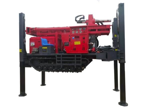 180m Depth  Pneumatic Water Well Drilling Rig with 55kw Diesel engine