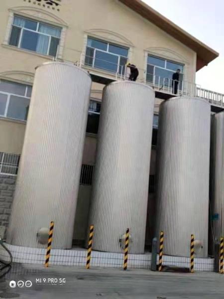 Mirror Polish Finish Stainless Steel 5000L Milk Storage Silo with Copeland Compressor