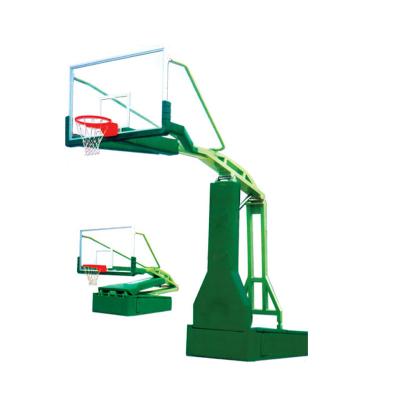 Green Outdoor Basketball Hoop , Portable Basketball Stand Steel Material For School