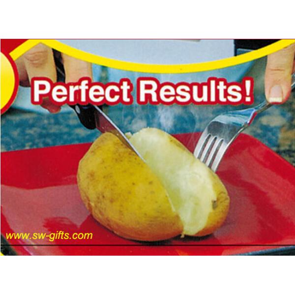 NEW Red Washable Cooker Bag Baked Potato Microwave Cooking Potato Quick Fast cooks 4 potat