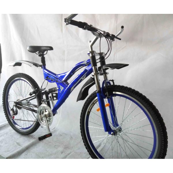 Steel Frame 26 21S Full Suspension Mountain Bike for CE Certified OEM Customization