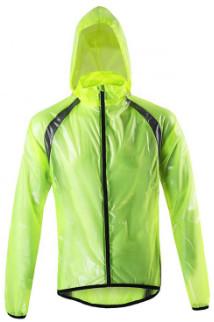 Plain Dyed Warm Raincoat With Hood , Long Sleeve Lightweight Waterproof Jacket