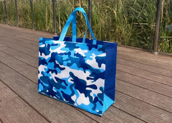 Reusable Polypropylene Packaging Laminated ECO PP Woven Bag Shopping Tote REPT PP Woven Bag With Custom Logo