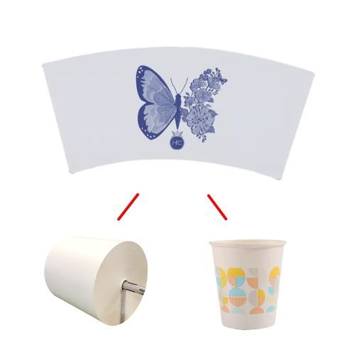 Recycled Paper Cup Fan Food Grade 10oz 12oz 14oz Craft Tutorial For Kids for Restaurant