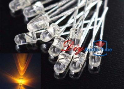 Water Clear LEDs Light Emitting Diode , Flashing LED Diode 2000 - 3000MCD Luminous
