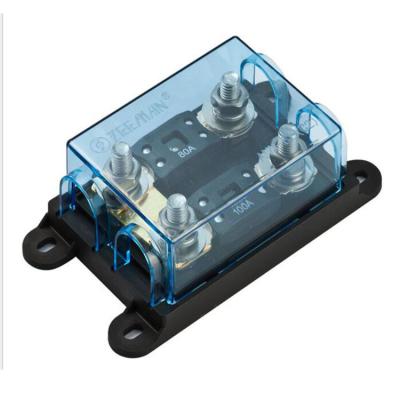 2 In 1 ANM Twin Fuse Holder Bolt Down 50 Amp Automotive Fuse Holder