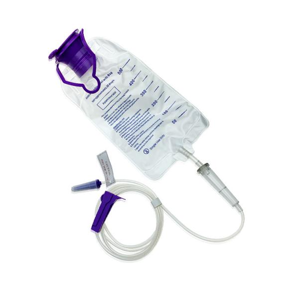 Medical Single Use Consumable Enteral Feeding Bag Pump / Gravity Set 600Ml