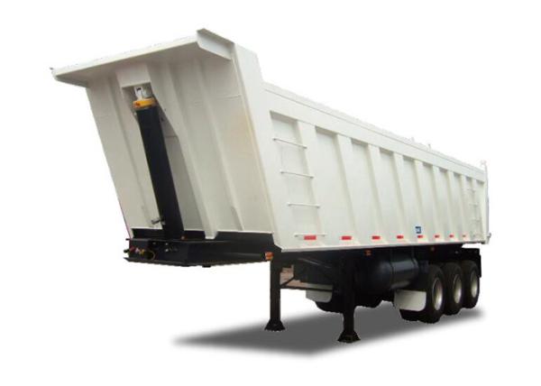 SWTST500U Low Bed Semi Trailer 3 Axles Tipping Semi Trailer 40 Ton Capacity