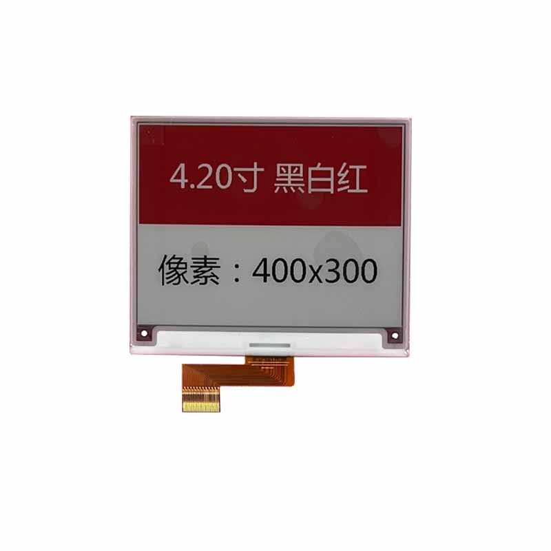 4.2-inch 400*300 UC8276 SPI interface high reflectivity black-white-red e-paper price tag display module
