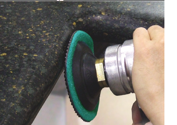 Air Polisher Diamond Polishing Pads , Diamond Stone Polishing Pads For Hard Stone