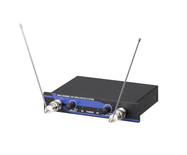 LS-22 cheap price dual channel UHF wireless microphone with  lavalier lapel / mini size MICS / shure/ micrófon