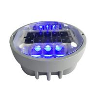 Custom Aluminum Solar Dark Eye Road Studs Blue White For Road Safety