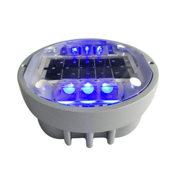 Custom Aluminum Solar Dark Eye Road Studs Blue White For Road Safety