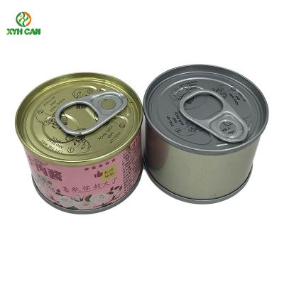 Recipientes abertos fáceis de Tuna Packaging Metal Round Tin com tampas