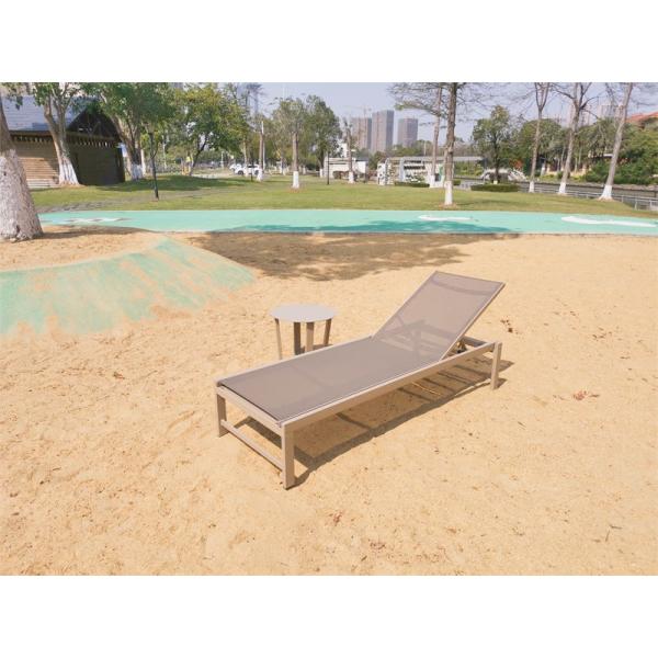 Upgrade Your Beach and Pool Experience with this Metal Outdoor Patio Wave Chaise Lounger