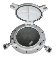 Hinged Circle Marine Windows Side Scuttle With Storm cover