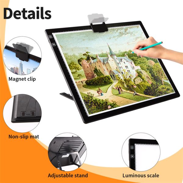 OEM ODM package USB Portable LED Tracing Light Drawing Pad Unisex Plastic Light Box Suitable Kids Age Range 5 to 7 years