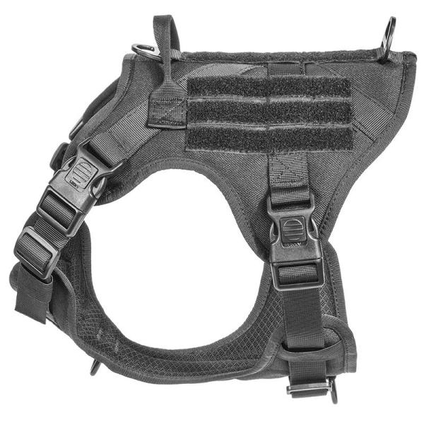 Chicote de fios militar tático do cão da veste com segurança tática do ODM Molle da curvatura para o serviço & a veste militar de formação do cão