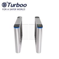 porte à grande vitesse de tourniquet de contrôle d'accès de 1.5mm 304 Stainess de sortie automatique en acier d'entrée