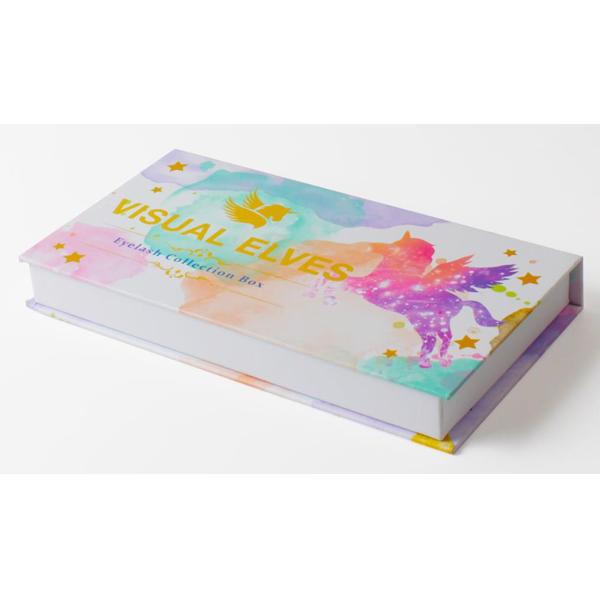 Magnetic Paperboard Cosmetic Gift Box , 250gsm CCNB Custom Eyelash Packaging Box