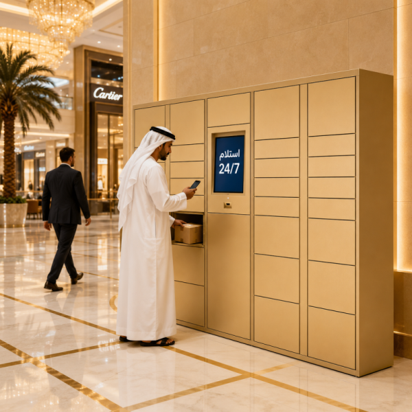 Winnsen Luxury Smart Parcel Locker with Multi Language UI 24/7 Electronic Lock and Customizable Design for Dubai Mall UAE