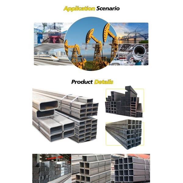 Горяче прокатаная черная железная стальная квадратная труба 23 мм сварная стальная труба для промышленных