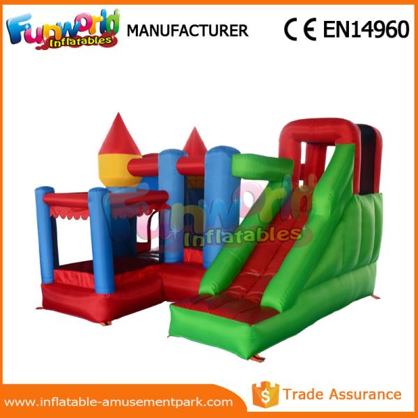 Mini PVC Inflatable Bouncer Slide Inflatable Combo Bouncers 1 Year Warranty