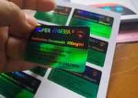 As etiquetas do tubo de ensaio do holograma 10ml/garrafa de vidro feitas sob encomenda da farmácia etiquetam Pharma super Deisgn