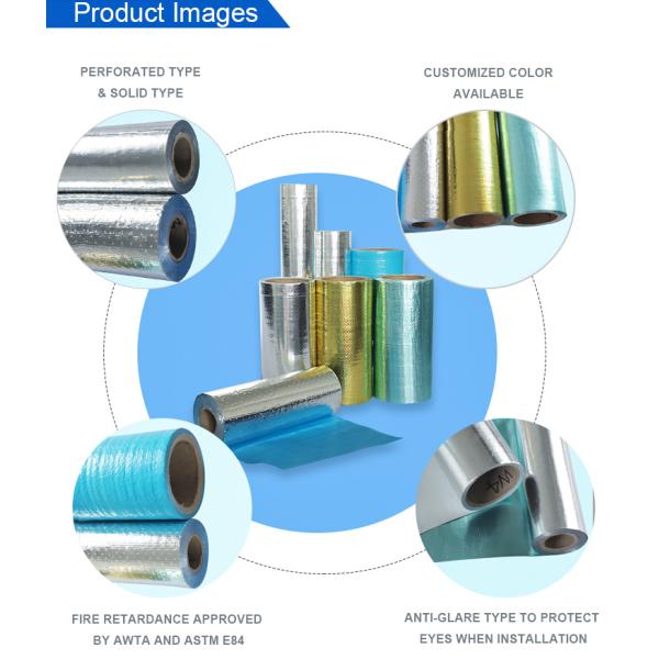 120gsm Reinforced Aluminum Foil Perforated Radiant Barrier