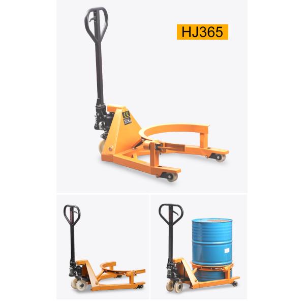 Sinolift HJ365 hand hydraulic 55 gallon oil drum pallet truck