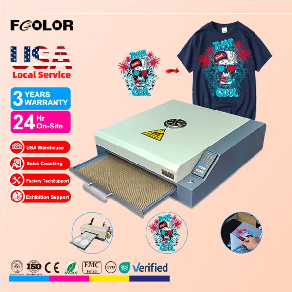 Fcolor DTF Oven 220V 420x380mm Heating PET Film Digital Printing Curing Machine