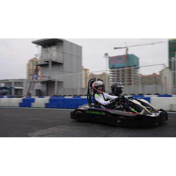 48V Motor Rated 3000RPM Lithium Battery Go Kart 2 Seats For Adult Kid