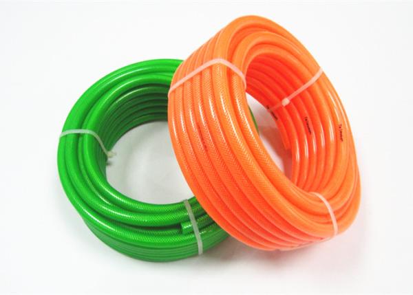 Clear Reinforced Pvc Braided Hose , Plastic Braided Hose Pipe With Folding Resistance