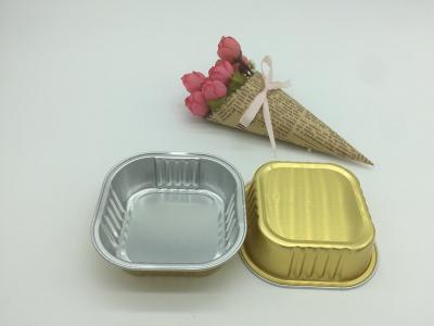 Biodegradable Aluminum Foil Cups Gold Colored Foil Cupcake Liners Bakery Containers