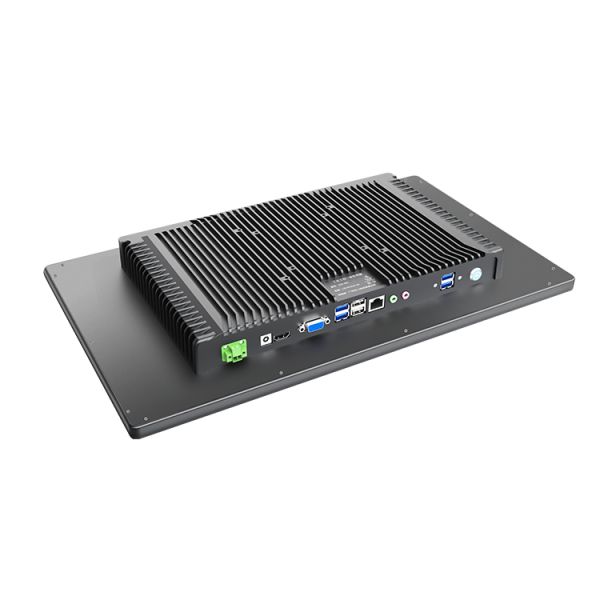 15.6 Industrial HMI Touch Screen Panel PC Linux System 64/128GB SSD Fanless Design Wide Temperature Range DIN Rail Mountable