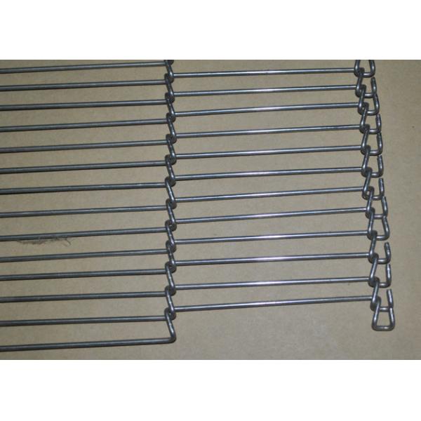 Banda transportadora de la malla de alambre de los Ss del vínculo de la flexión de la categoría alimenticia para la comida que se refresca y que congela