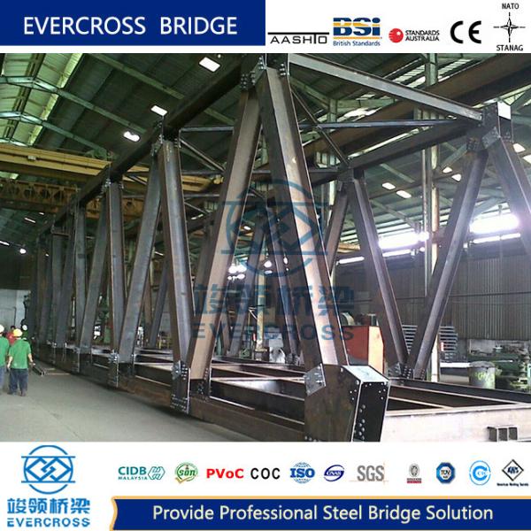 High Stiffness Steel Truss Railroad Bridge Easy Maintenance Multi Standard