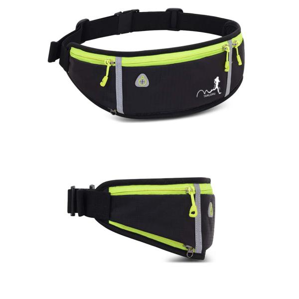Nylon Outdoor Sports Running Jog Waist Bag Waterproof Phone Waist Belt Pack Fitness Elastic Fanny Pack