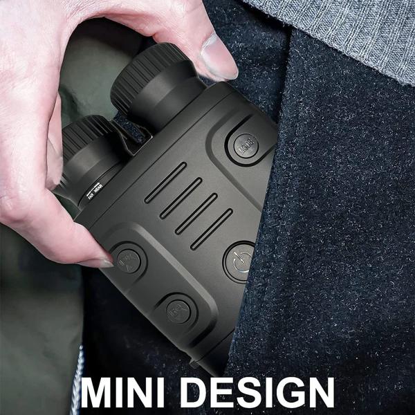 2.4 Large Viewing Screen Night Vision Goggle 5X Optical Zoom Cloudy Nights Binoculars