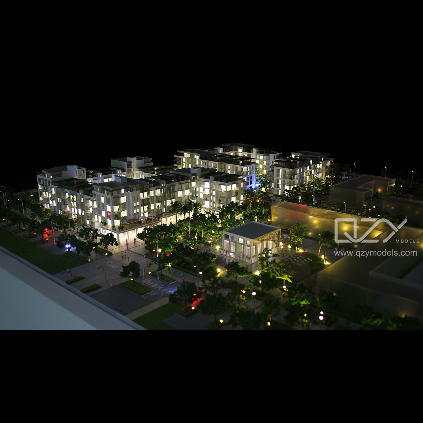 Маленький Марокко EAGLE HILLS Архитектурный модель Изготовление материалов 1/200 Рабатовская площадь