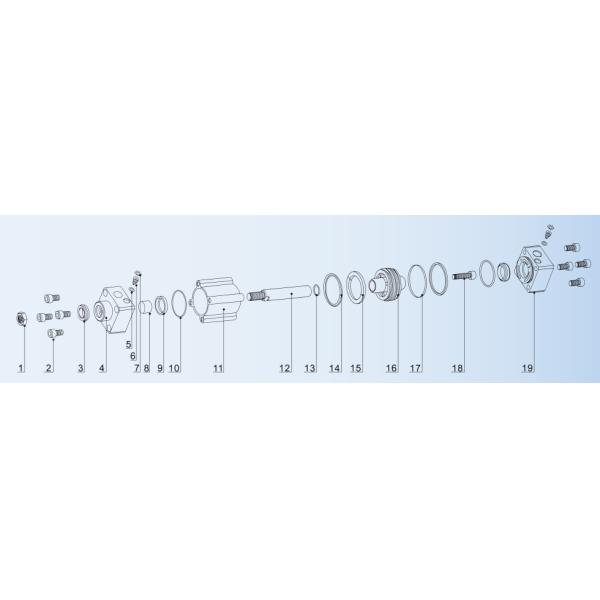 Square Cover Pneumatic Cylinder Kit , SI Air Cylinder Kit With Bore 32mm - 320mm