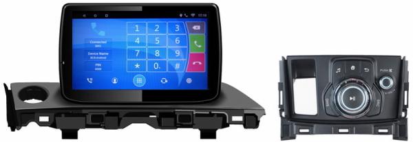 Ouchuangbo car video gps nav for Mazda 6 2017 with Bluetooth connection to the phone then play music android 6.0 system