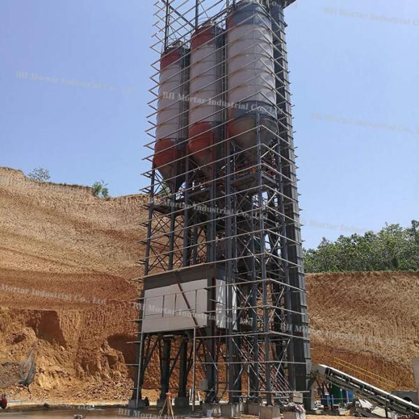Large Scale Dry Mix Plant 40 T/H High Productivity With Siemens PLC Control