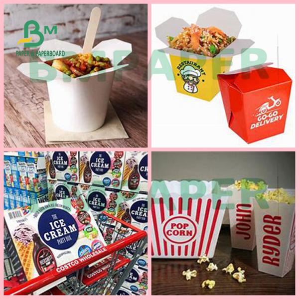 27 Tablero blanco de papel de envasado de alimentos de la categoría alimenticia 27